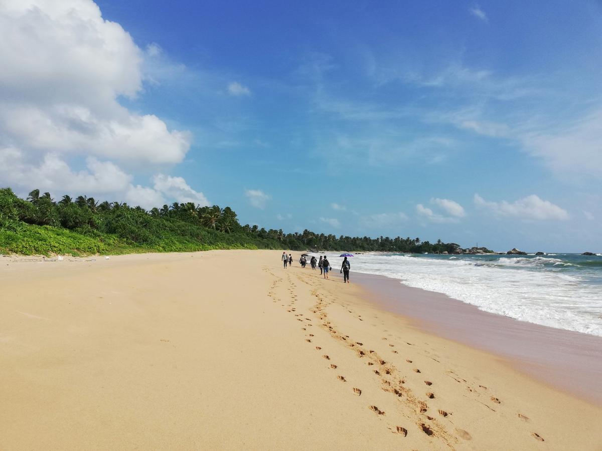 Tangalle beach at sunset